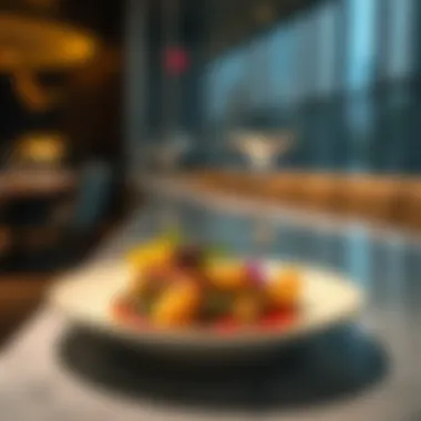 Gourmet dish served at a DIFC restaurant