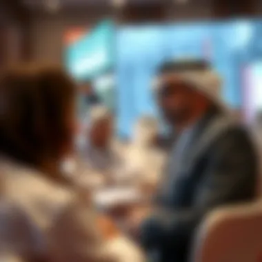 Engagement at Real Estate Conference Abdulwahed Bin Shabib engaging with industry professionals at a real estate conference