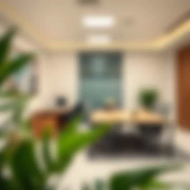 A serene office environment for application submission