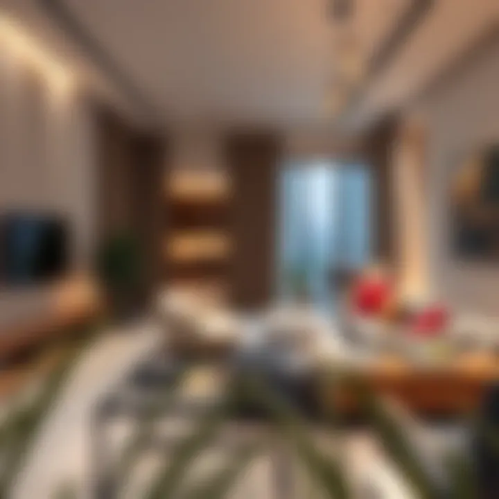 Interior design layout of a penthouse in Address Boulevard