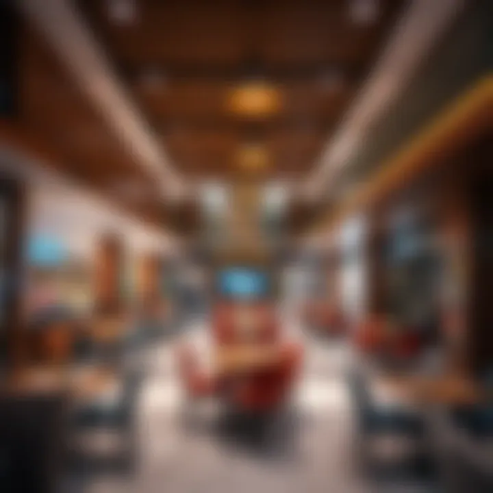 Dining area featuring a variety of restaurants and cuisines