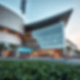 Exterior view of Al Barsha Mall showcasing its modern architecture