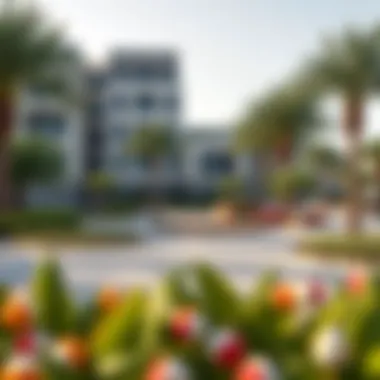 Park area in Al Nahda 2 demonstrating lifestyle amenities for residents