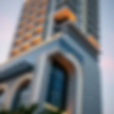 Architectural detail of Al Razooqi Building