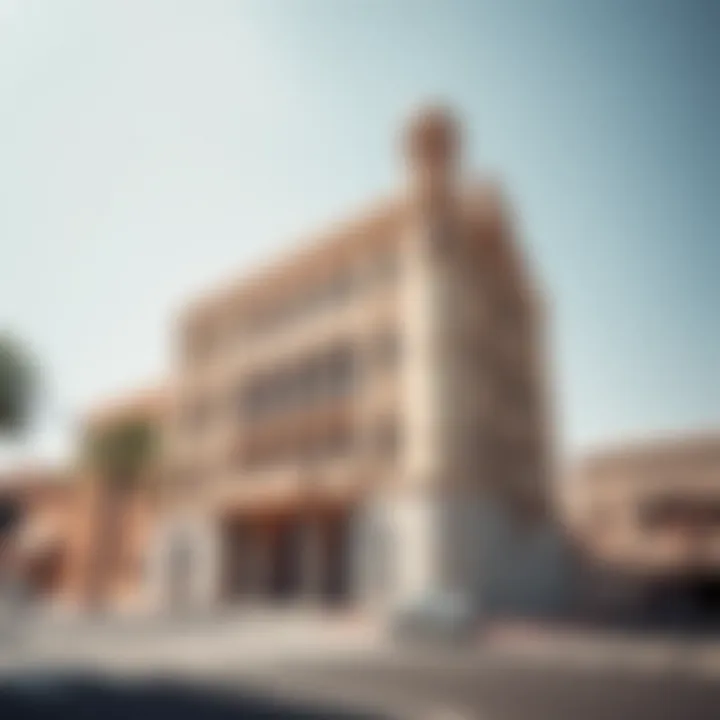 Historical context representation of Al Saada Building within the evolution of Dubai