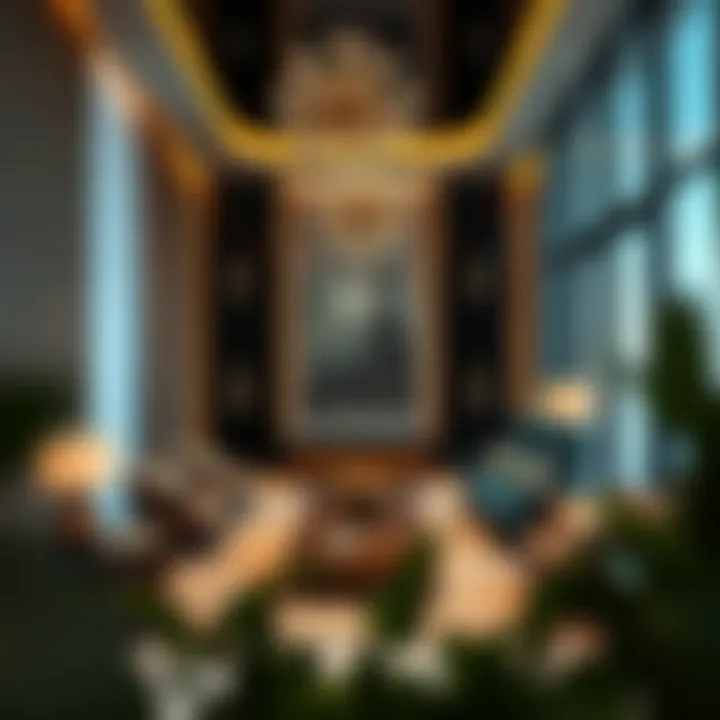 Interior design features of Al Saada Building emphasizing luxury and sophistication