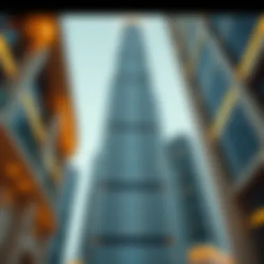 Architectural Elegance of Al Shatha Tower Architectural details showcasing modern design of Al Shatha Tower