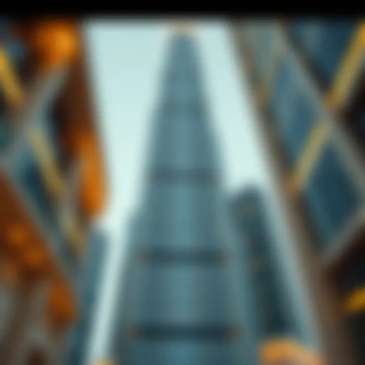 Architectural Elegance of Al Shatha Tower Architectural details showcasing modern design of Al Shatha Tower