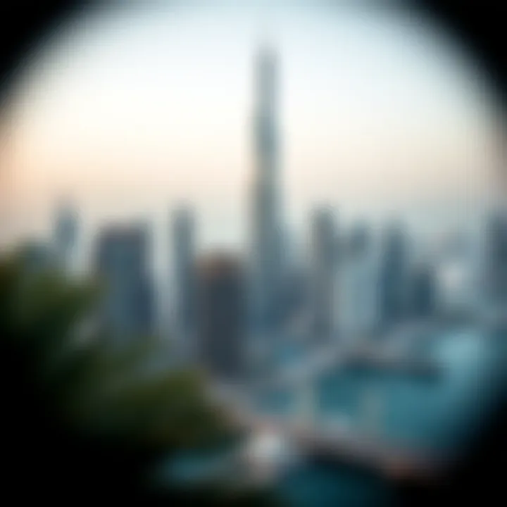 Al Sondos Tower in Dubai Skyline Stunning view of Al Sondos Tower against the Dubai skyline