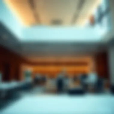 An interior view of one of the office spaces within Almas Tower, reflecting modern design.