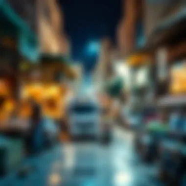 Local Market Scene in Amer Al Twar Local market scene reflecting community lifestyle in Amer Al Twar