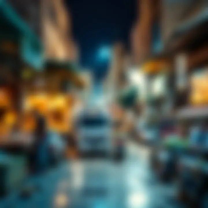 Local Market Scene in Amer Al Twar Local market scene reflecting community lifestyle in Amer Al Twar