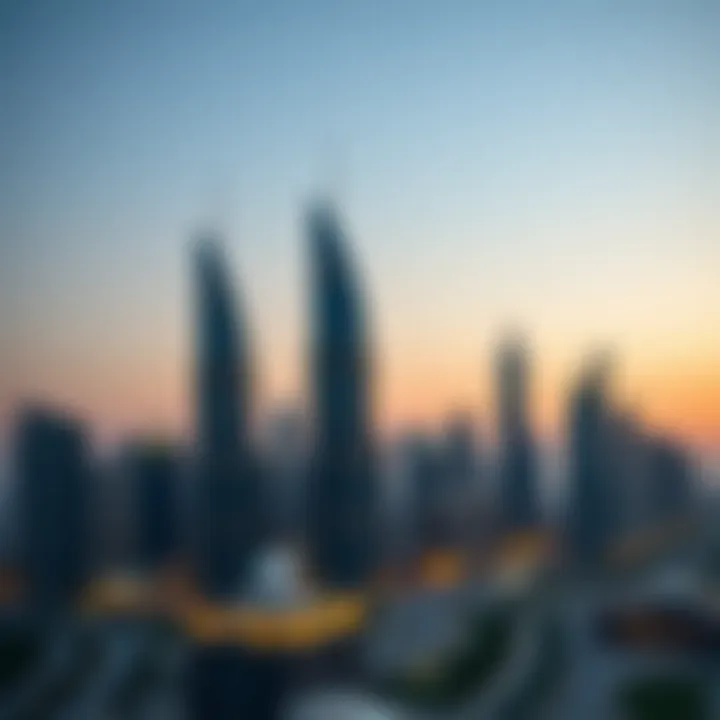 Business Bay skyline featuring Capital Bay Towers