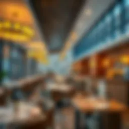 Interior of Babushka Restaurant showcasing elegant decor and ambiance