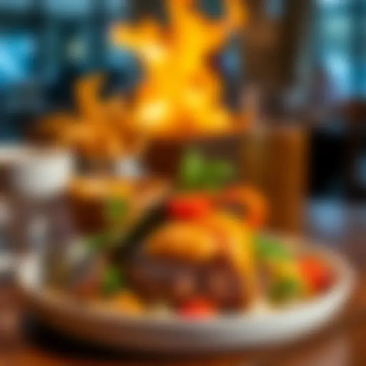 A beautifully presented dish highlighting the fusion of traditional and contemporary flavors