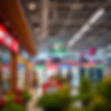 Interior of Carrefour highlighting diverse product offerings