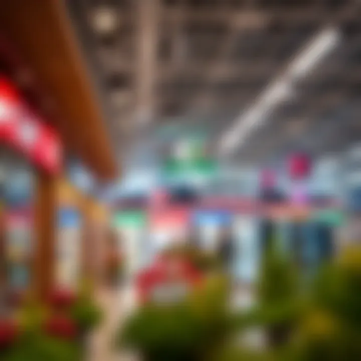 Interior of Carrefour highlighting diverse product offerings