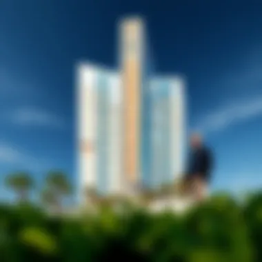 Architectural blueprint highlighting innovative design elements