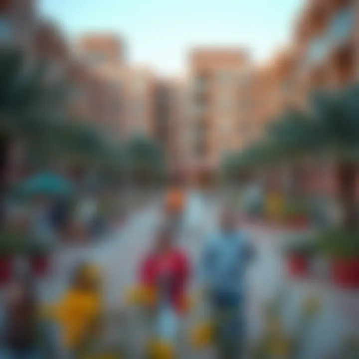 Vibrant community spaces at Central Park Plaza Meraas