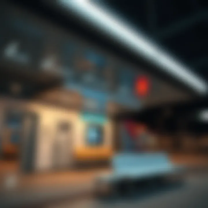 Interior shot of the City Center Metro Bus Stop highlighting modern facilities.