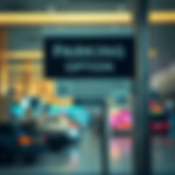 Signage indicating parking options at Dubai Marina Mall