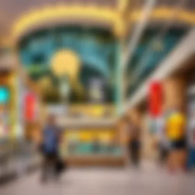 Visitors enjoying their time at Dubai Marina Mall