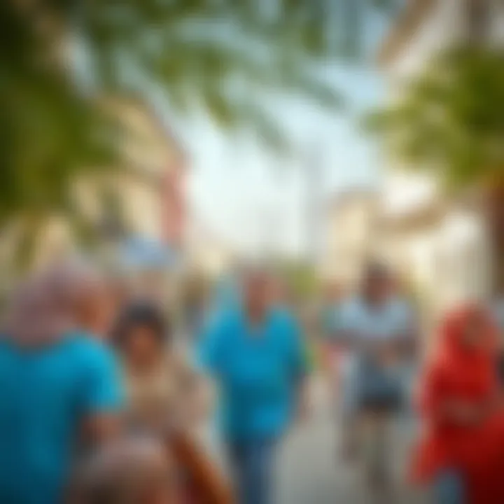 Vibrant image of a multicultural community thriving in the UAE