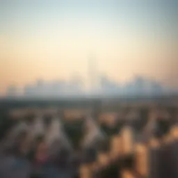 Scenic view of Abu Dhabi skyline highlighting residential areas