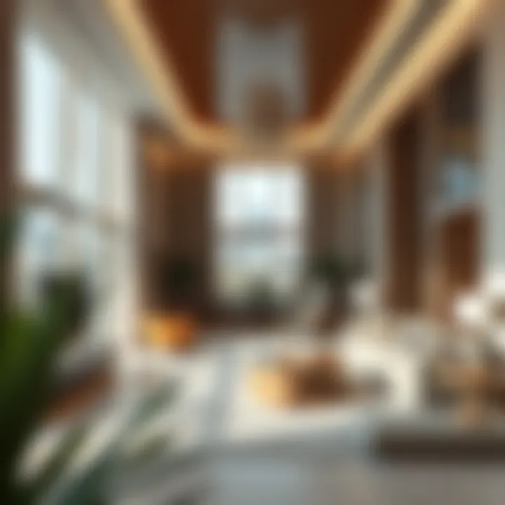 Highlighting the luxurious interiors of a شركة شوبا development