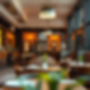 Cozy cafe atmosphere with inviting decor