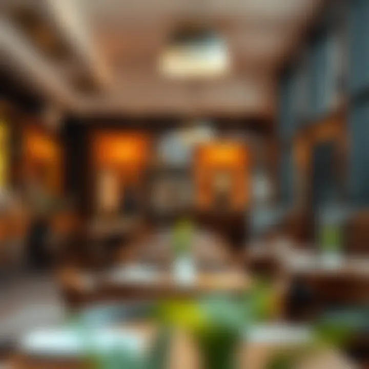 Cozy cafe atmosphere with inviting decor