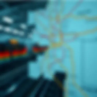 Map of Dubai Metro lines