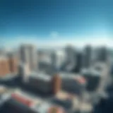 Business Bay Skyline Aerial view of Business Bay showcasing modern architecture