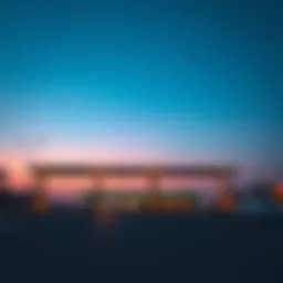 Darb toll gate in Dubai at dusk