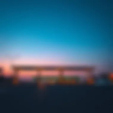 Darb toll gate in Dubai at dusk