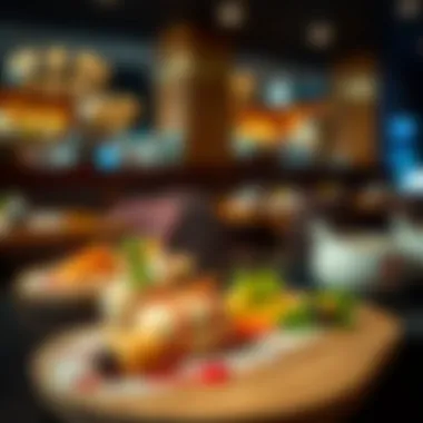 A delightful dessert showcasing the restaurant's creative culinary artistry