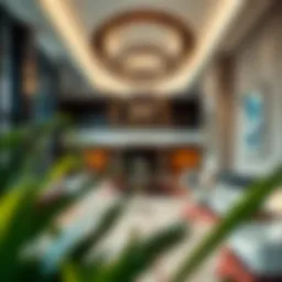Luxurious lobby of Delta Hotel JBR showcasing elegant design