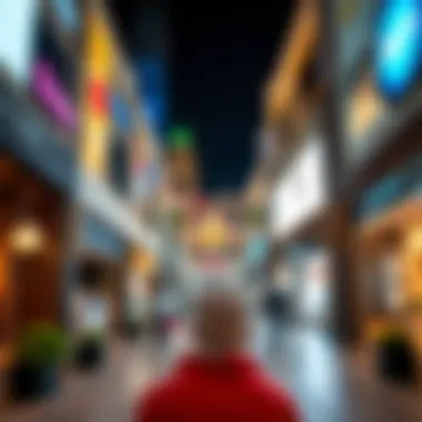 Vibrant streets filled with modern shops and luxurious boutiques along Dubai Boulevard