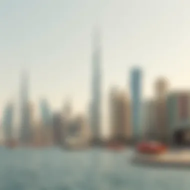 Dubai's Financial Landscape Dubai skyline with financial district