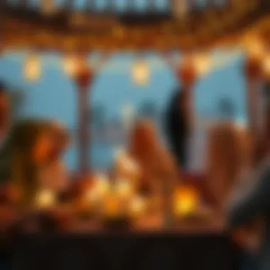 Traditional Iftar setting in Dubai