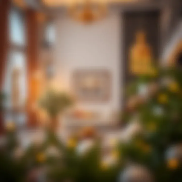 Eid decorations in a luxurious home setting