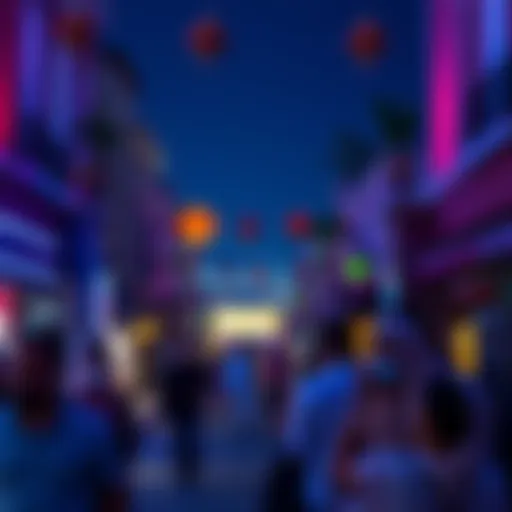 Eid festivities in a vibrant neighborhood