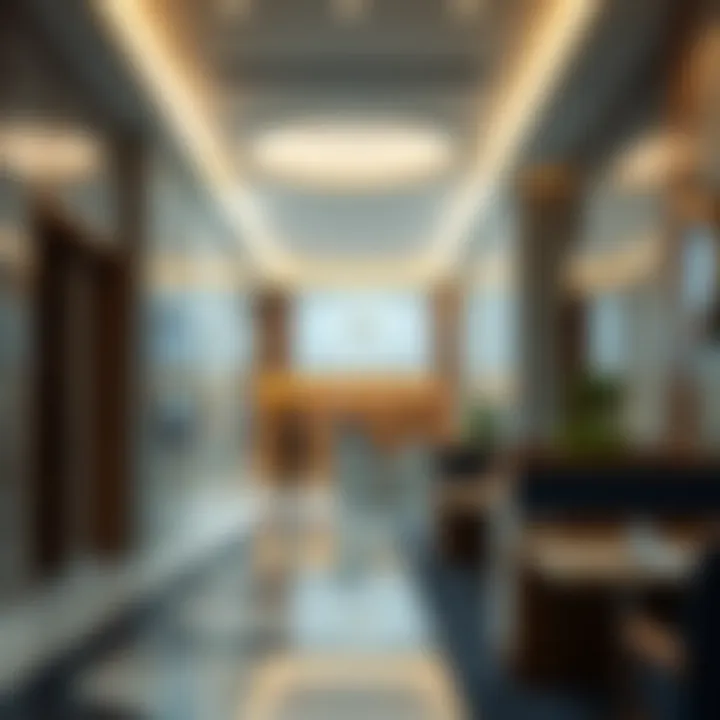 Inside the ENBD Barsha Office highlighting banking services