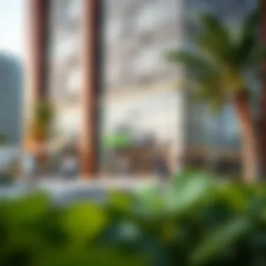 Map indicating the strategic location of the ENBD Barsha Office in Dubai