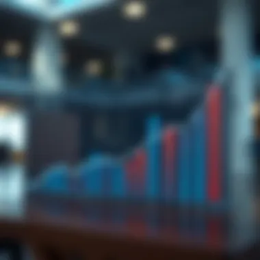 Graph showing trends in school rankings