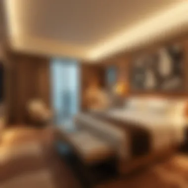 Luxurious guest room showcasing modern design and comfort