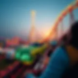 A thrilling roller coaster ride at a Dubai amusement park designed for adults