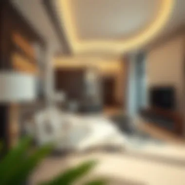 Interior of Ajman Bank Residence Luxurious interior of a unit in Ajman Bank Residence