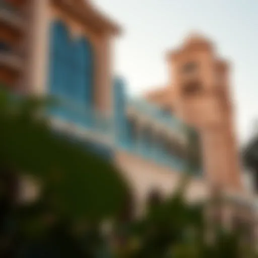 Exterior view showcasing the architectural details of Al Baker Building