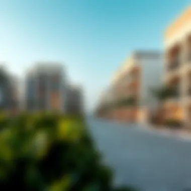 Modern architectural designs of residential buildings on Al Hudayriat Island